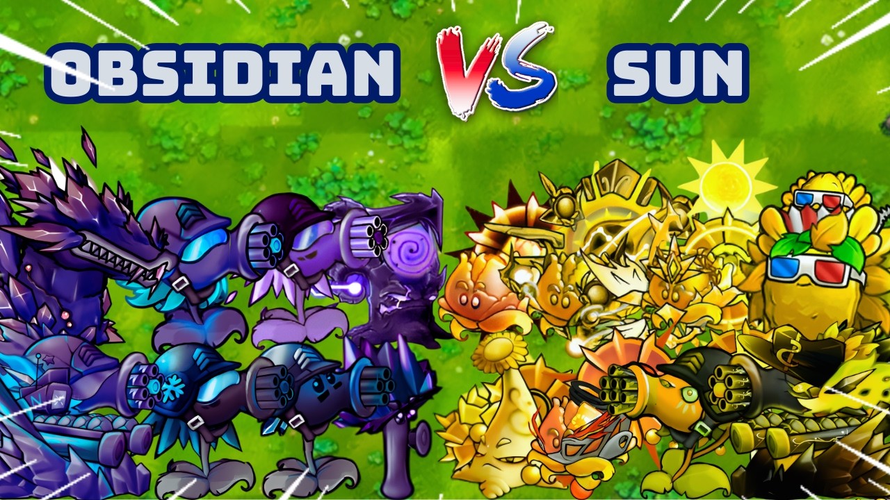 PvZ 1 Fusion 3.5 Challenges!!! Team Obsidian Vs Team Sun | Who