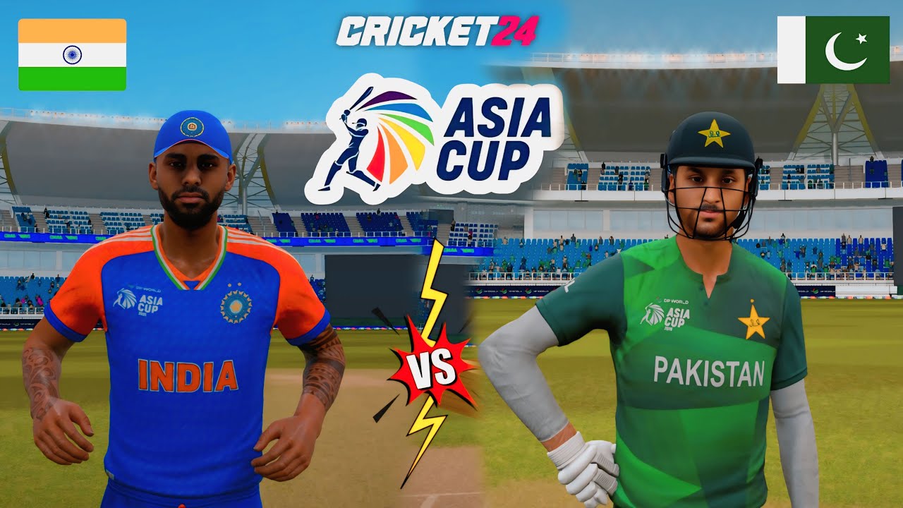 India vs Pakistan Super 4 Match | Asia Cup 2025 | Cricket 24 Live - YouTube
