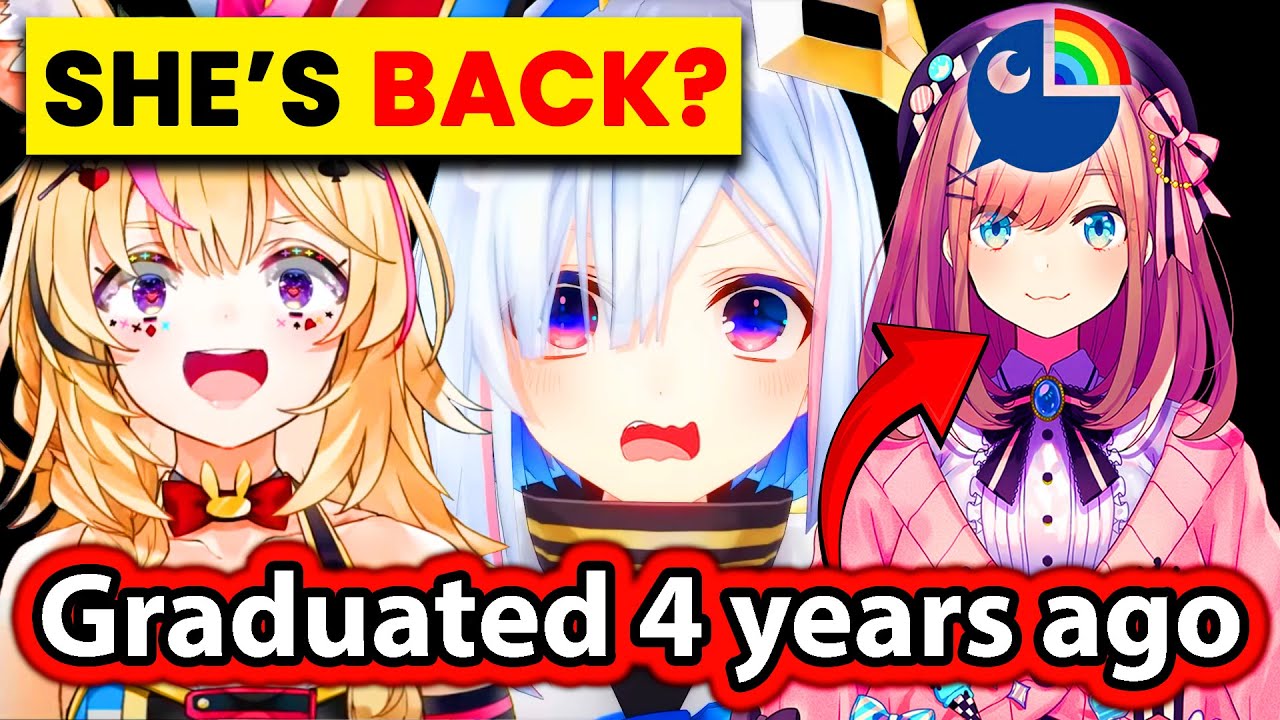 Kanata and Polka React to Lulu from Nijisanji Returning after Graduation (Hololive)