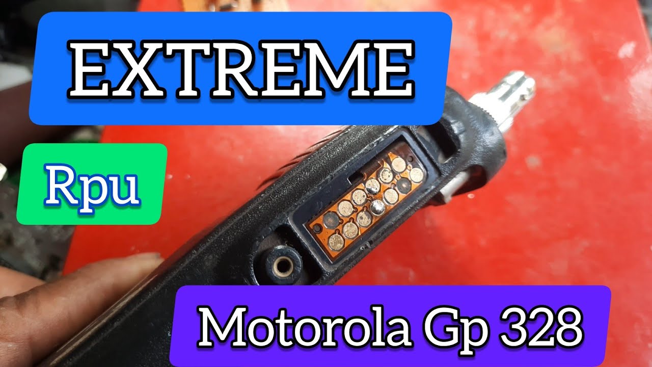 Proses Membuat RPU pakai ht motorola gp 328 langsung on air