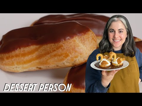 Claire Saffitz가 초콜릿 Eclairs를 만들다 / Pâte à Choux Part 2 | 디저트 사람