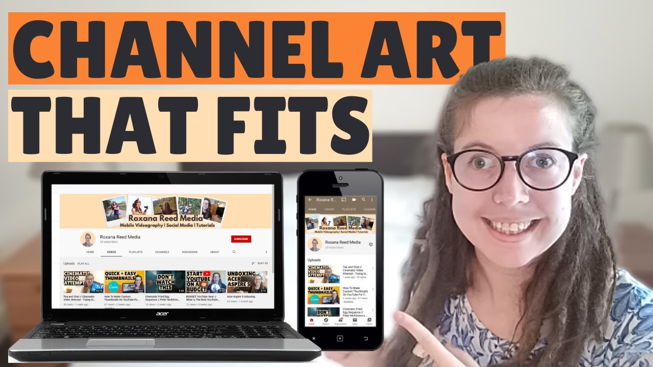 how to make your own youtube channel art free