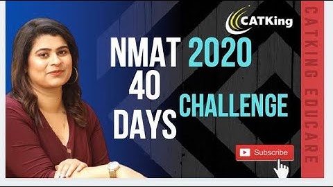 NMAT 2020 40 Days Challenge | NMAT 2017 to 2019 Sectional Analysis | Syllabus ft Anisha Ma