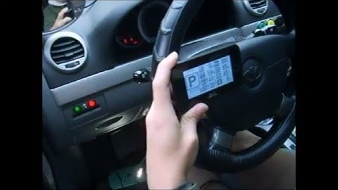 Trip computer daggauge of a car TPMS DPF installation.