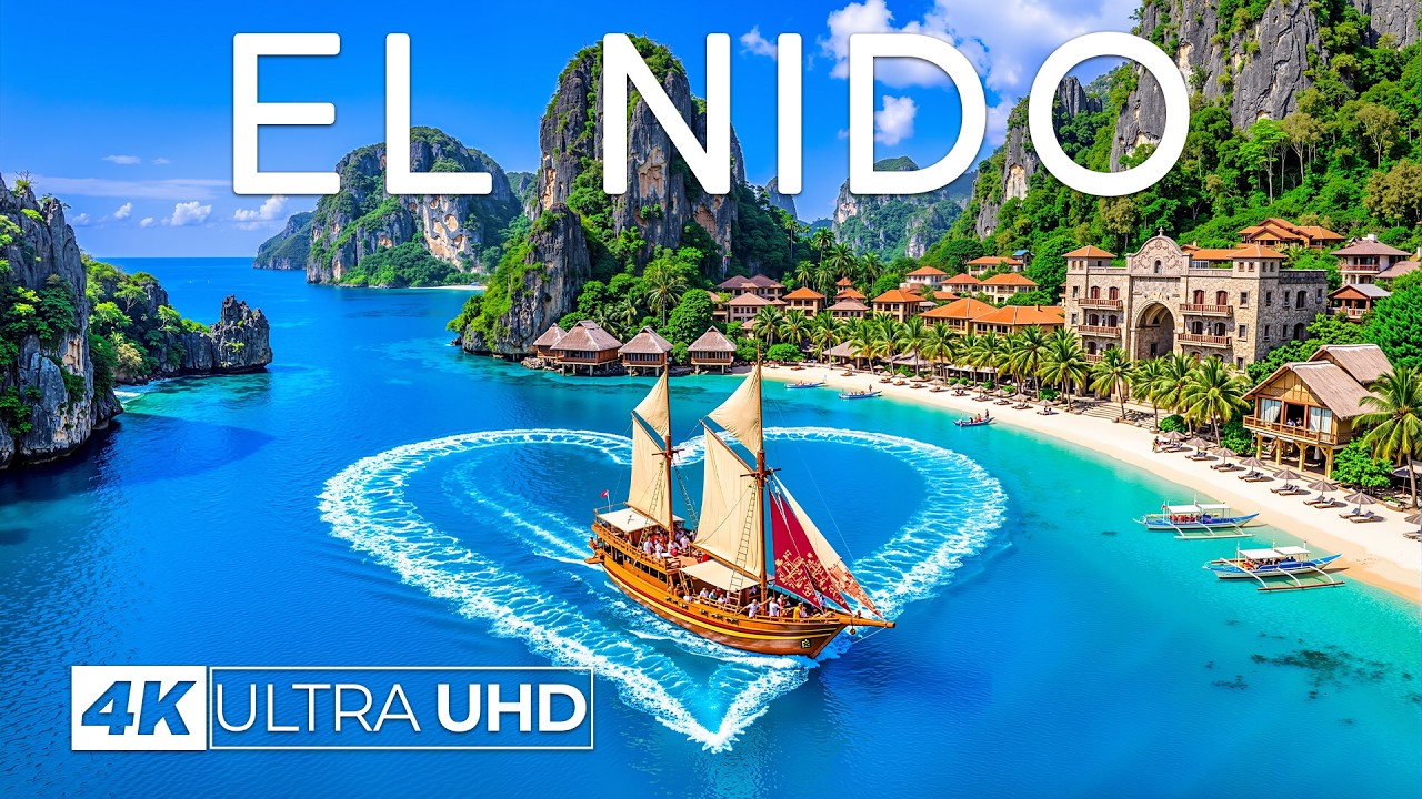 El Nido Philippines 4K Drone Footage | Hidden Lagoons, Tropical Bays & Pristine Beaches UHD