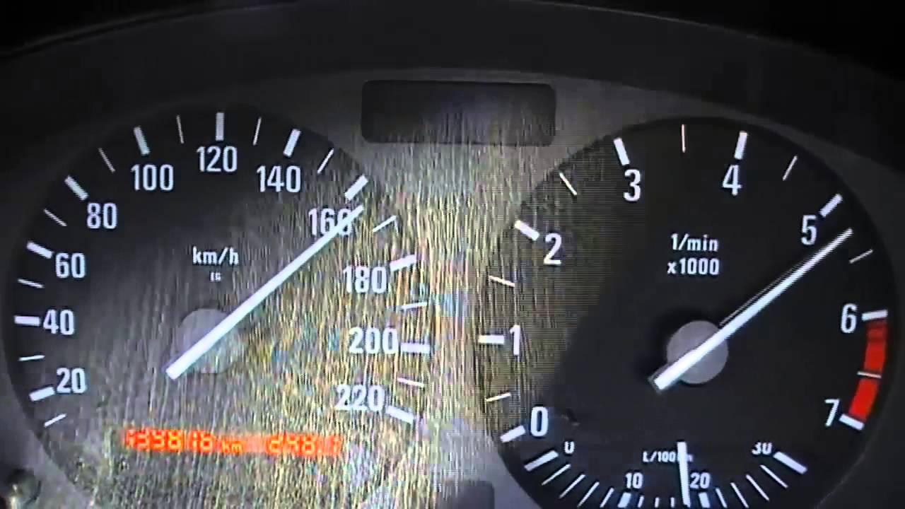 BMW E36 318is acceleration 0-220km/h - YouTube
