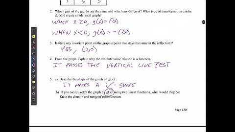 M20-1 Absolute Value Functions Part 1a