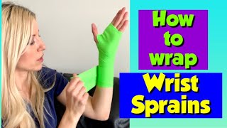 How to Wrap a Wrist Sprain with an Elastic Bandage | Nursing Skill Tutorial