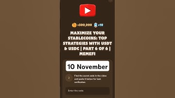 Maximize Your Stablecoins: Top Strategies With USDT & USDC | Part 6 Of 6 | MemeFi