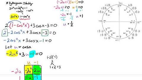 Solve the Trigonometric Equation by Rewriting with a Single Trigonometric Function Video