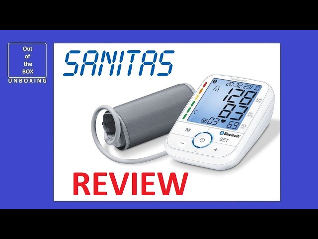 SANITAS Upper Arm Blood Pressure Monitor SBM 67 REVIEW (22-36 cm LED AA  bluetooth) - YouTube