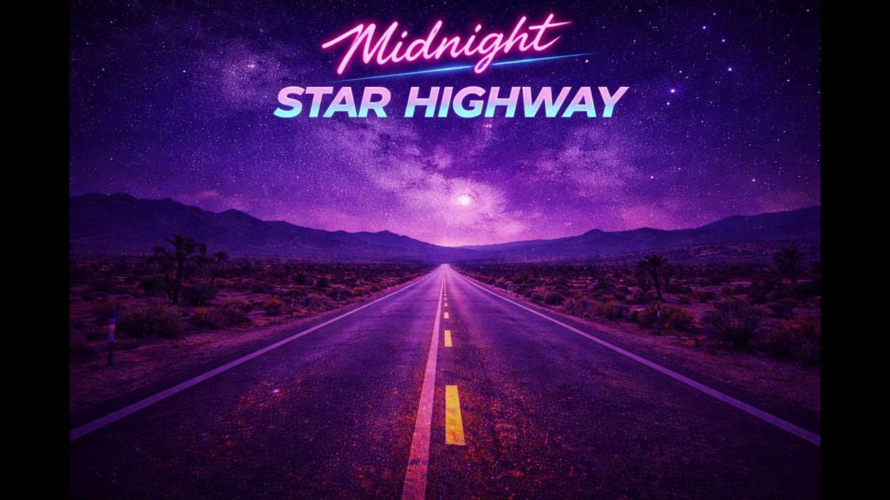Midnight Star Highway ✨ | Chill Synthwave Night Drive