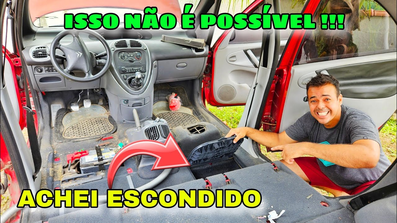 DESMONTEI o CITROËN PICASSO para REFORMAR a INTERNA e OLHA o que  ACHAMOS ESCONDIDO