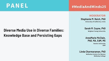 Panel: Diverse Media Use in Diverse Families: Knowledge Base and Persisting Gaps