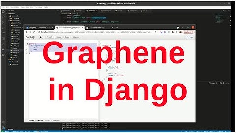 My first attempt on Django Graphene.