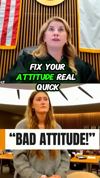 Judge Warns Her in Court: “Fix Your Attitude Before It Gets Worse!” 😳