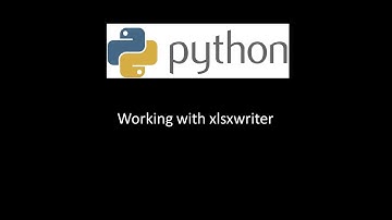 Working with xlsxwriter