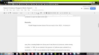 Speaking for What's Right Tutorial: Biography Draft