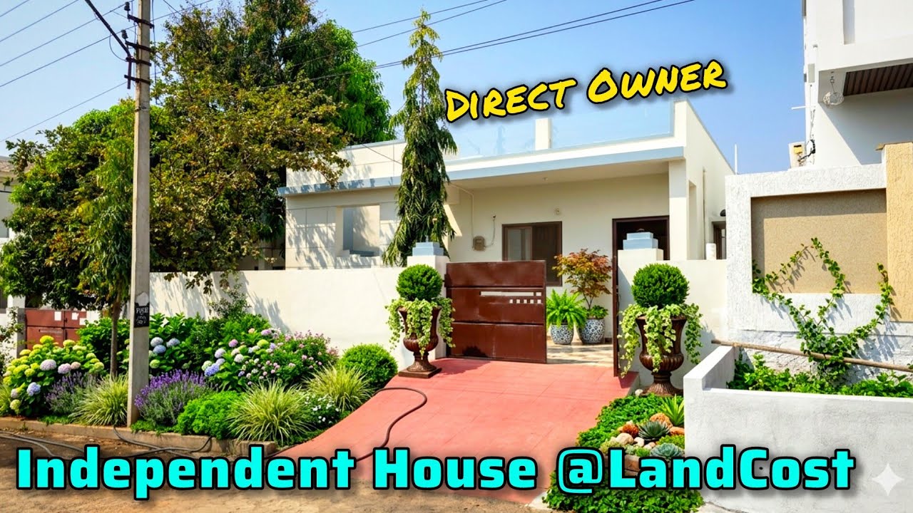 📞 +91 80080 45325 || Отдельный дом по цене LandCost [Прямой владелец] Дорога шириной 40 футов, вы...