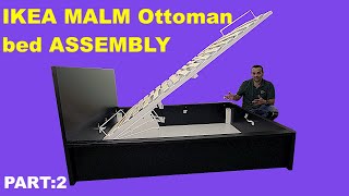 IKEA MALM Ottoman Double Bed Assembly instructions Part 2