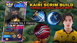 Reason Why Kairi use Hanzo Critical Build 🤫( hanzo new meta build?)
