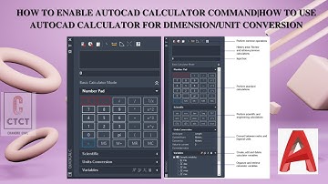 how to enable autocad calculator command|how to use autocad calculator for dimension/unit conversion