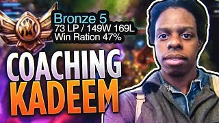 Tarzaned | COACHING KADEEM! | BRONZE 5 PLAYER AND STREAMER