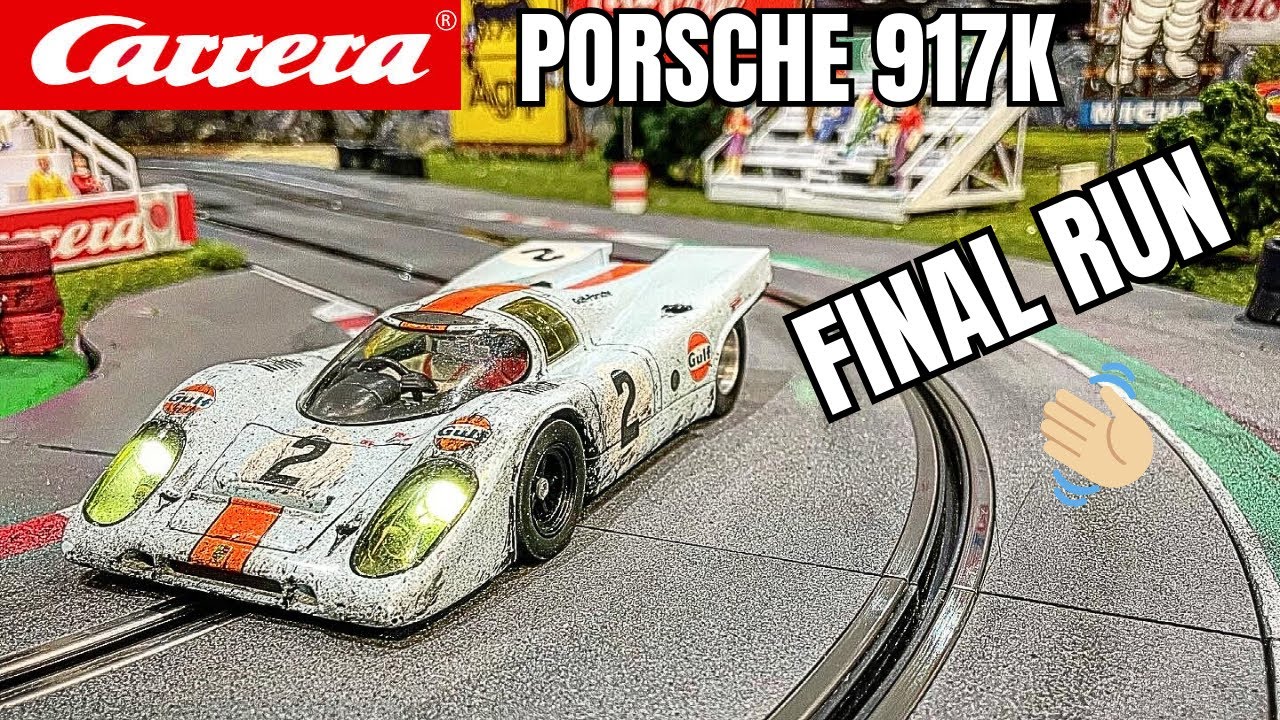 Weathered Carrera Digital 124 Porsche 917K. Lapping for the Last 