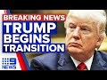 Trump team starts presidential transition without his concession | 9 News Australia