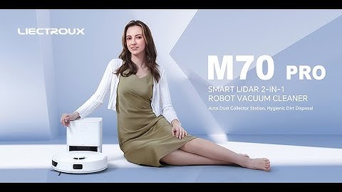 Liectroux M70 Pro Lidar Robot Vacuum Cleaner With Self-emptying Dustbin, Wet &Dry Combo,Carpet Boost