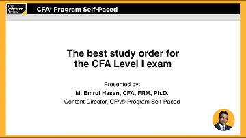 CFA® Review: Best Study Order for the CFA Level I Exam | The Princeton Review