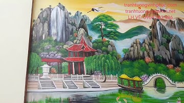 VẼ TRANH 3D VÀ TRẦN MÂY 3D TẠI NGHĨA HƯNG - LẠNG GIANG - BẮC GIANG 0964 503 986