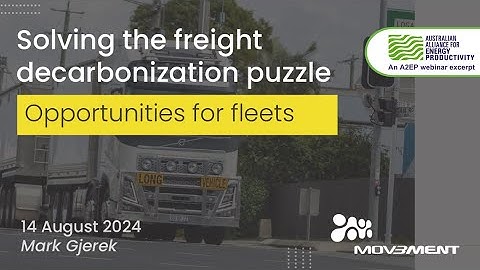 Efficiency measures to help freight transport fleets save fuel, money & emissions