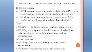 4. Operational Database Systems vs Data Warehouses- ENGLISH