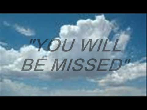 "YOU WILL BE MISSED" BY 2010 SONG WRITER MIDGE MCDANIEL vad production venni dunbar