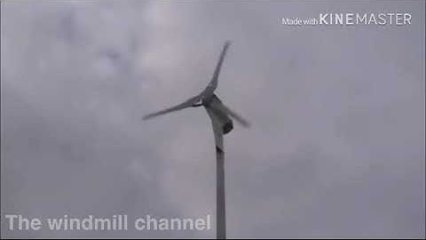 (First vid) wind turbines spinning.