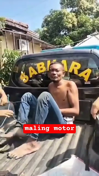 Desa Sentul, Kecamatan Gading, Kab. Probolinggo, Jumat (18/7/2025).Dua orang terduga maling spda mtr