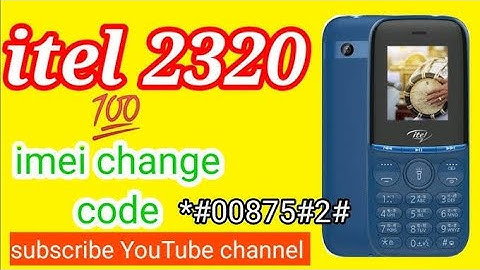 itel 2320 change imei code #viral