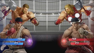 Thor and RYU vs Thor and RYU - MARVEL VS. CAPCOM: INFINITE