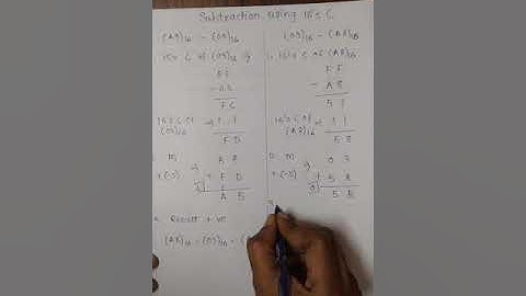 19.2 example subtraction using 16