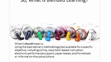 Training Video: What is Blended Learning?
