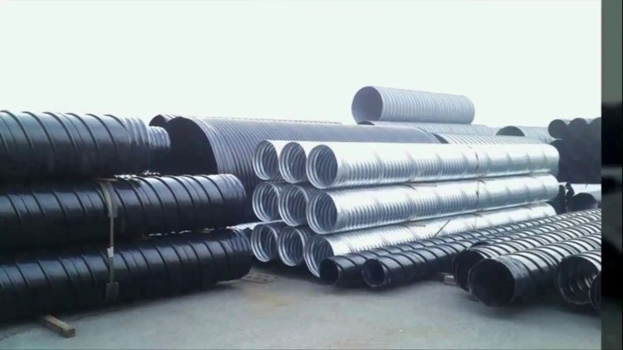 String Plate Pipe Corrugated Spiral pipe line & Section Steel plate Line - South Korea B ...