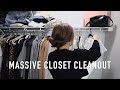 MASSIVE CLOSET CLEANOUT! (showing you every item in my closet)