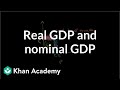 Real GDP and nominal GDP | GDP: Measuring national income | Macroeconomics | Khan Academy