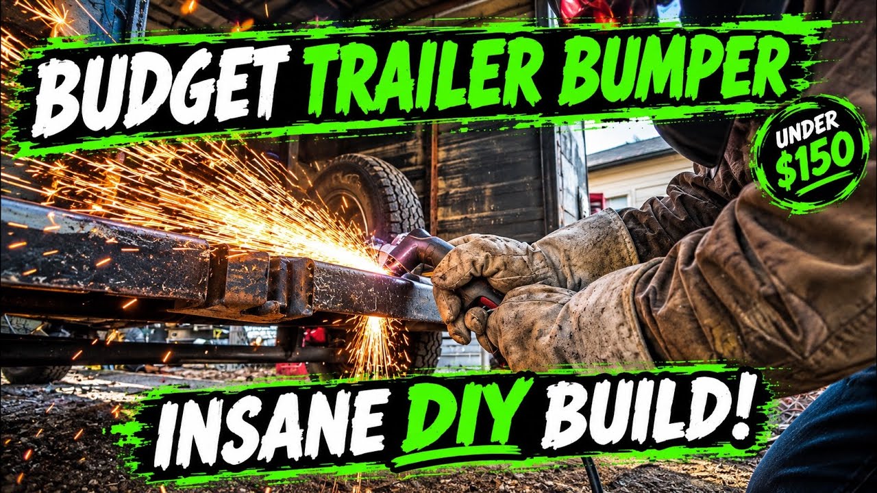 $150 Custom Enclosed Trailer Bumper That’s STRONGER Than Factory ...