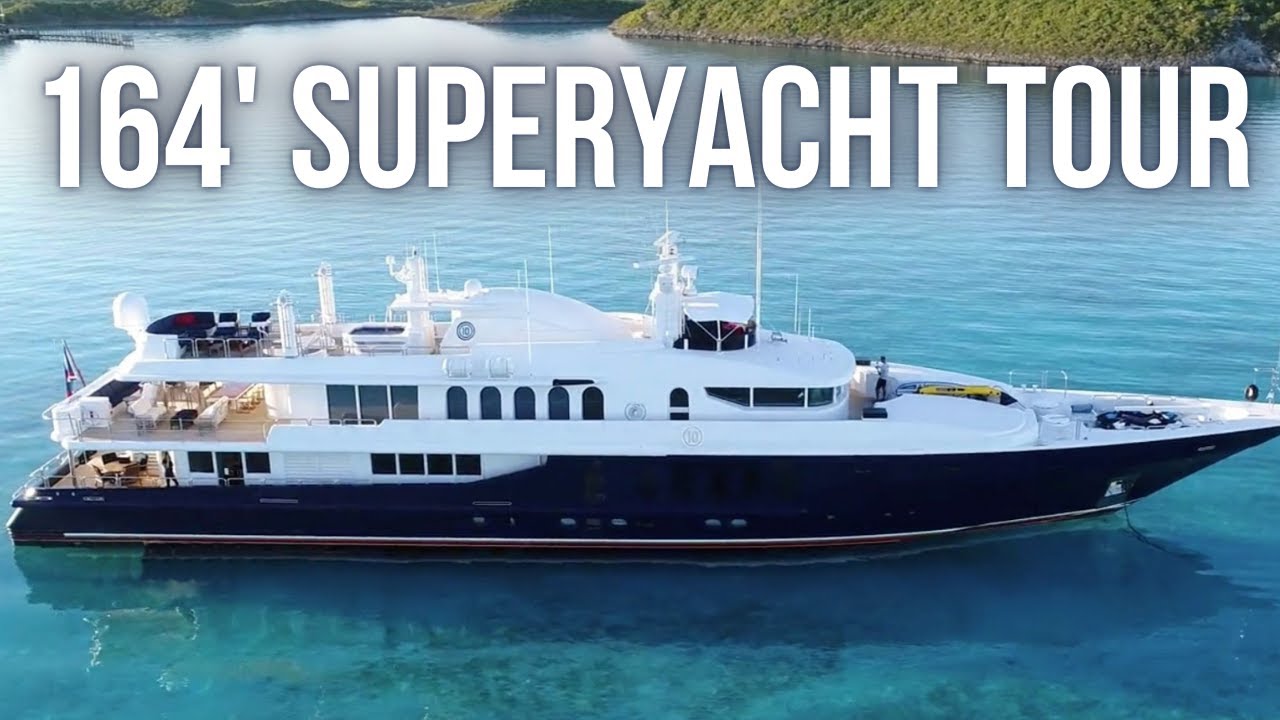 ⁣Touring a $8,500,000 SuperYacht | Oceanfast 164' 