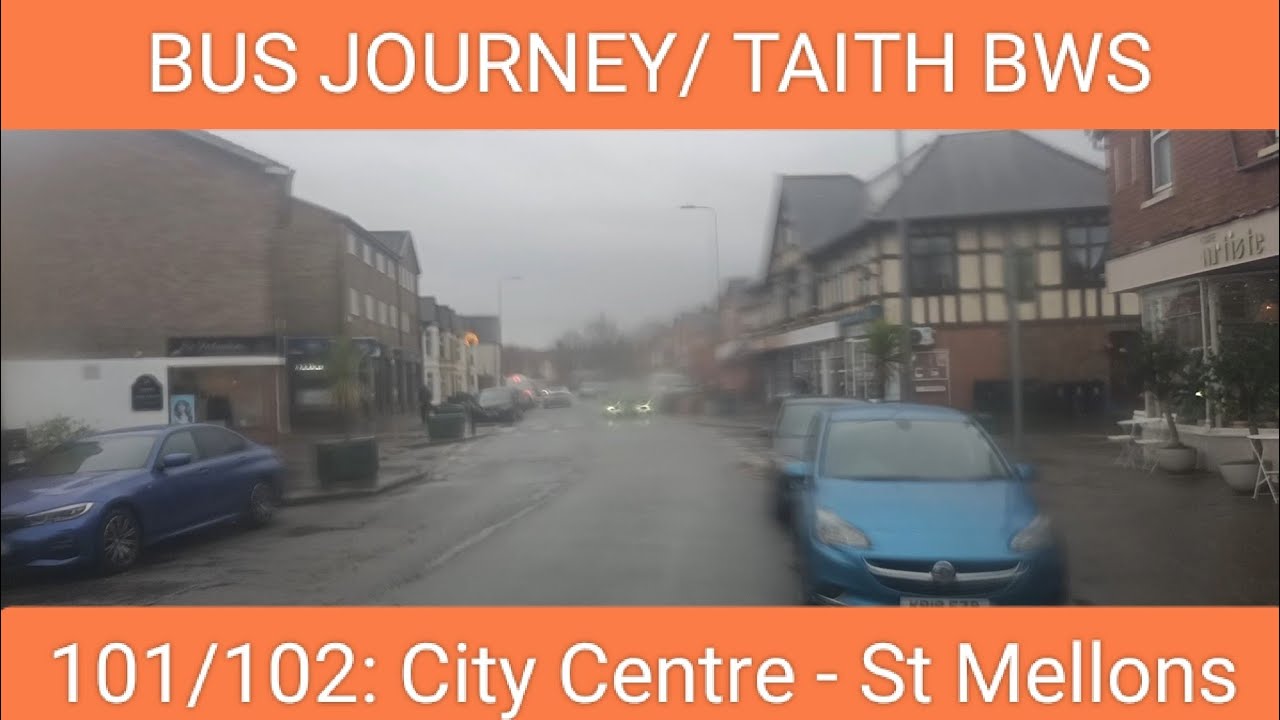 🇬🇧🏴󠁧󠁢󠁷󠁬󠁳󠁿 BUS JOURNEY (TIMELAPSE) | Cardiff Bus 101/102: City Centre - St Mellons