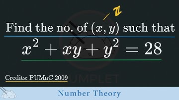 Two Ways to Solve x^2 + xy + y^2 = 28 Over the Integers || High School Math