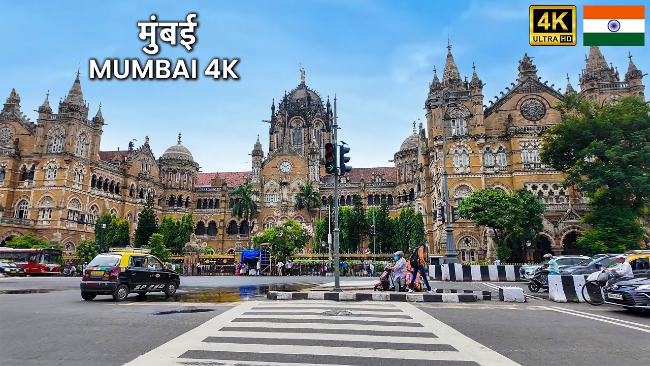 CSMT to Bombay Stock Exchange in 4K HDR | Pure Mumbai Walk 🇮🇳