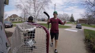 Insane Hockey Quarantine Trick Shot